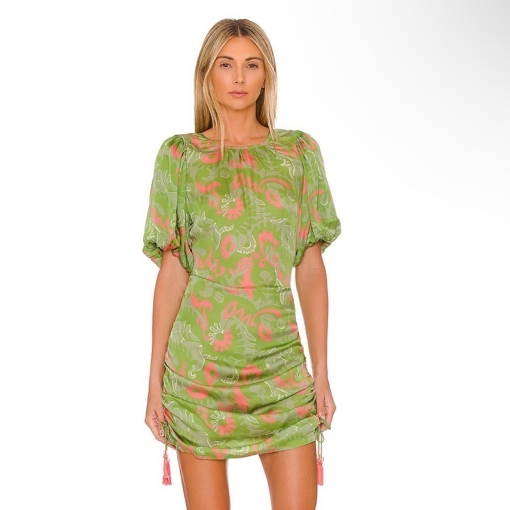 🔥 NWT 🔥 CLEOBELLA Revolve Kamila Mini Dress in Abstract Print Size XS 💕 - Picture 2 of 14